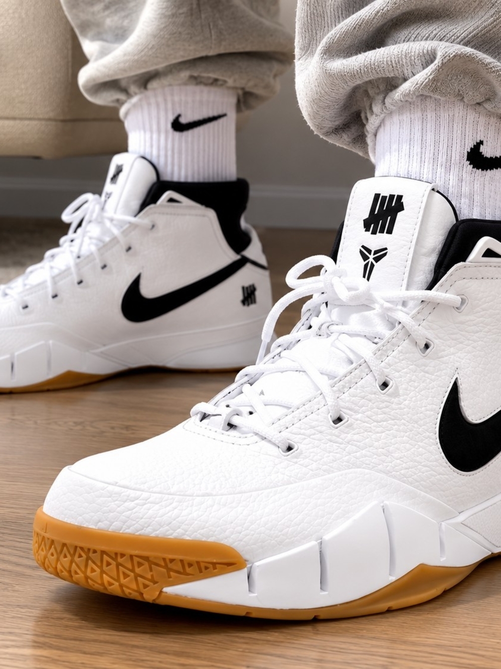 Size 11 - Undefeated x Nike Zoom Kobe 1 Protro White Gum
